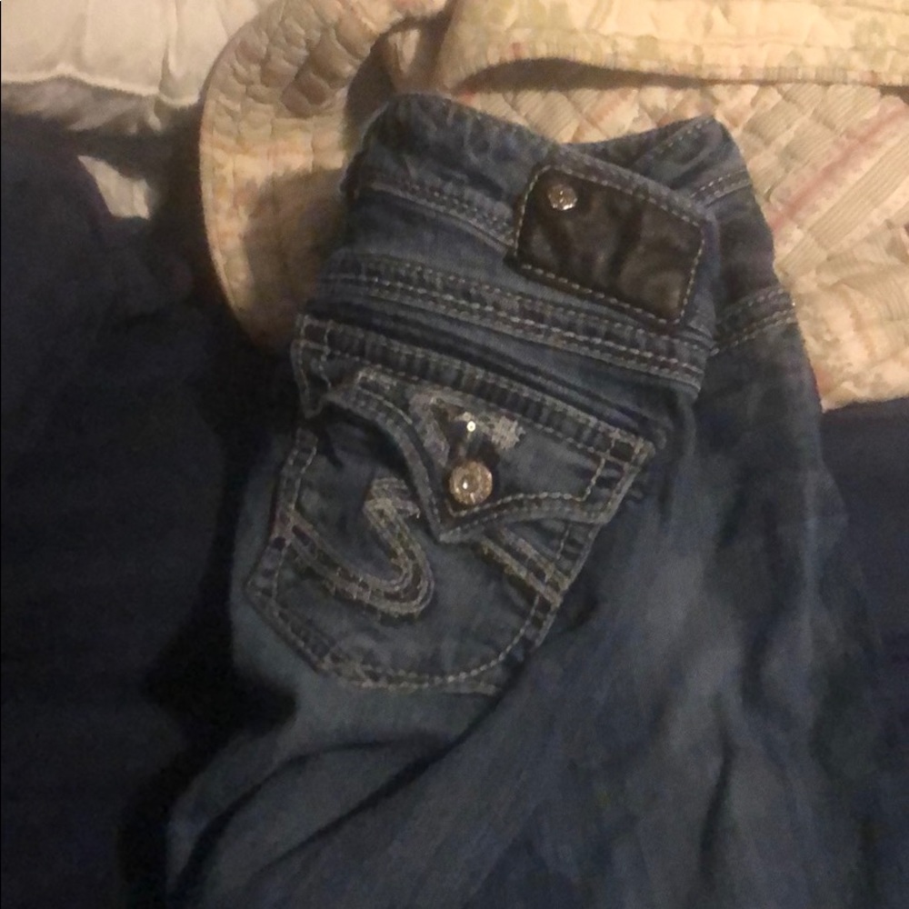 Silver jeans